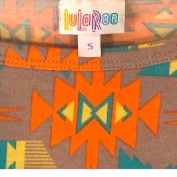 LuLaRoe Dress Multi color print Size Small. - Picture 3 of 4
